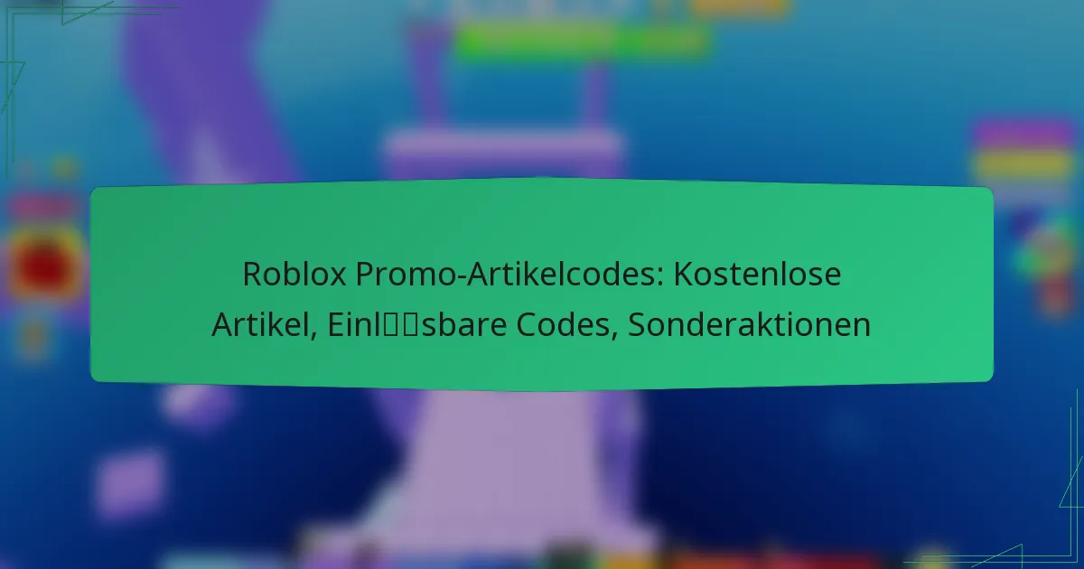 Roblox Promo-Artikelcodes: Kostenlose Artikel, Einlösbare Codes, Sonderaktionen